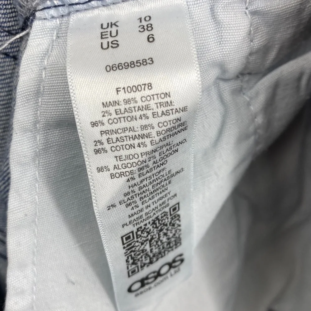 ASOS Two Tone Maternity Skinny Jeans Sz 6